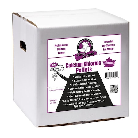 Bare Ground 40Lb Box Of  Calcium Chloride Pellets BGCCP-40